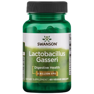 Swanson Lactobacillus Gasseri Probiotic Supplement, Helps Support Digestive Health, 3 Billion CFU, 60 Veggie Capsules.