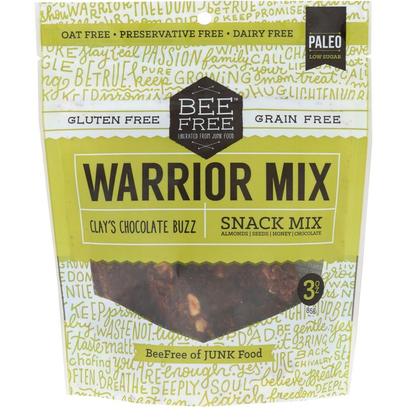 Bee Free Warrior Mix Chocolate Buzz Granola - Case of 6 - 3 oz, 1 of 2