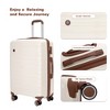 Whisen 5-Piece Set(20/24/28 in.)   Luggage Sets Lightweight Suitcase with TSA Lock and Rotating Wheels - 3 of 4