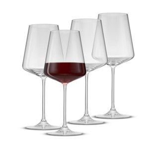 Sidney Burgundy Wine Glasses - 1 of 4