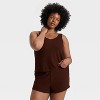 Women's Cozy Ribbed Pajama Tank Top - Auden™ - 4 of 4