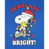 Seven Times Six Peanuts Snoopy Merry & Bright Christmas Matching Family Pajama Set - 4 of 4