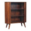 HomeRoots 39" Chestnut Solid Wood Three Tier Bookcase - 4 of 4