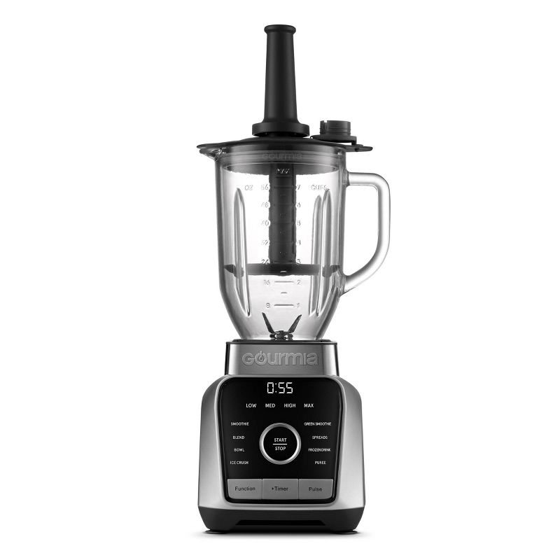 Gourmia Digital Blender with 8 Total Blend Programs, 4 Speeds &#38; Round-Plated Tamper Gray, 3 of 10