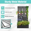 TOAOTBNBO Outdoor Planter Box with Square-Hole Trellis, Metal Raised Garden Bed for Climbing Plants, Galvanized Garden Box with Drainage Holes - 4 of 4