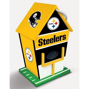 MasterPieces Officially Licensed NFL Pittsburgh Steelers outdoor wood birdhouse! - 1 of 3