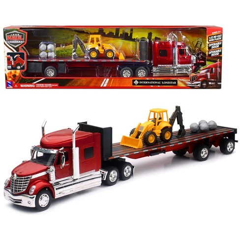 Red store diecast truck