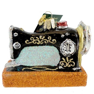 Old World Christmas 2.75" Sewing Machine Ornament Quilting Spool  -  Tree Ornaments