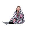 Catalonia Woman Wearable Blanket Hoodie Oversized Sweatshirt, Warm Fleece Pullover Adult Blanket, Cozy Birthday Gift for Woman Wife - 3 of 4