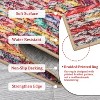 Modern Washable Area Rug, Non Slip Stain Rsistant Braided Print Carpet, Throw Mat for Bedroom Living Room Dining Room Home Decor - 2 of 4