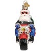 Old World Christmas Blown Glass Ornament for Christmas Tree, Biker Santa - 4 of 4