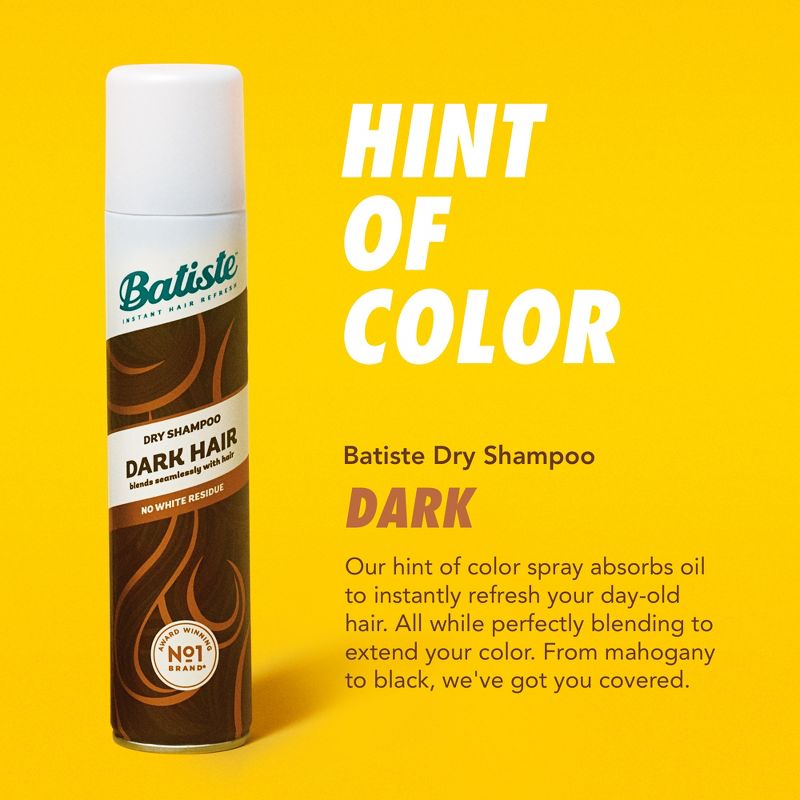 Batiste Dark Brown Dry Shampoo - 3.81oz, 5 of 13