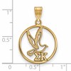 Black Bow Jewelry 14k Yellow Gold Plated Sterling Silver Sigma Kappa Greek Life Medium Pendant - 2 of 3