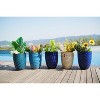 SpassWay 17" Dia Outdoor Indoor Ceramic Planter Pot Decorative Planter with Drainage Hole Patio Flower Pot - 3 of 4