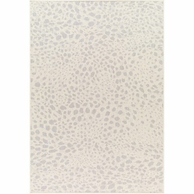 Hauteloom Erno Cream Leopard Print Area Rug