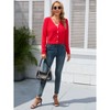 Clearlove Women's Cropped Cardigan Long Sleeve Soft Knit Rib Button Down Sweater - 4 of 4