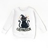 The Juniper Shop Catoween Cat Toddler Sweatshirt - 4T - White - 2 of 4