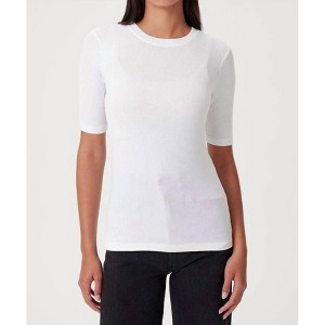 Women's Ribbed Elbow Sleeve Top - GOLDIE - 1 of 4