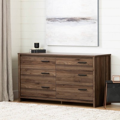 Kozack Contemporary Gray Oak Office Credenza with Built-In Power Bar