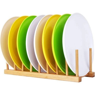 LunaLulinlk Premium Bamboo Compact Dish Drying Rack