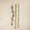 Storied Home Faux Boxwood Garland with Pinecones and White Berries, Natural - 2 of 2