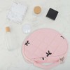 Unique Bargains Heart-shaped Embroidered Bow Makeup Bag 1 Pc - 4 of 4