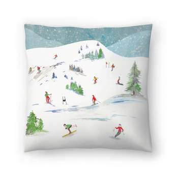 Ski Joy by Pi Holiday Collection - Minimalist Throw Pillow