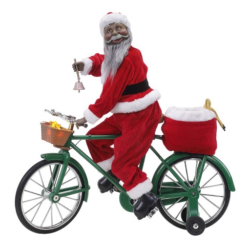 Mr. Christmas Animated Led Cycling Santa Musical Christmas Decoration ...