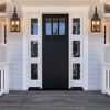 23" H 2-Pack Outdoor Wall Lantern Light Vintage Black Metal Sconce with Clear Seeded Glass for Porch Patio and Garden (Bulb Not Included) - 2 of 4