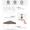 Pop-Up Canopy, Foldable Outdoor Sunshade Shelter, One-Push Setup Tent for Events, Parties, Camping and Commercia - 2 of 4