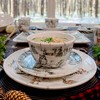 Certified International Set of 4 22oz Winter's Frost Ice Cream Bowls - 3 of 4
