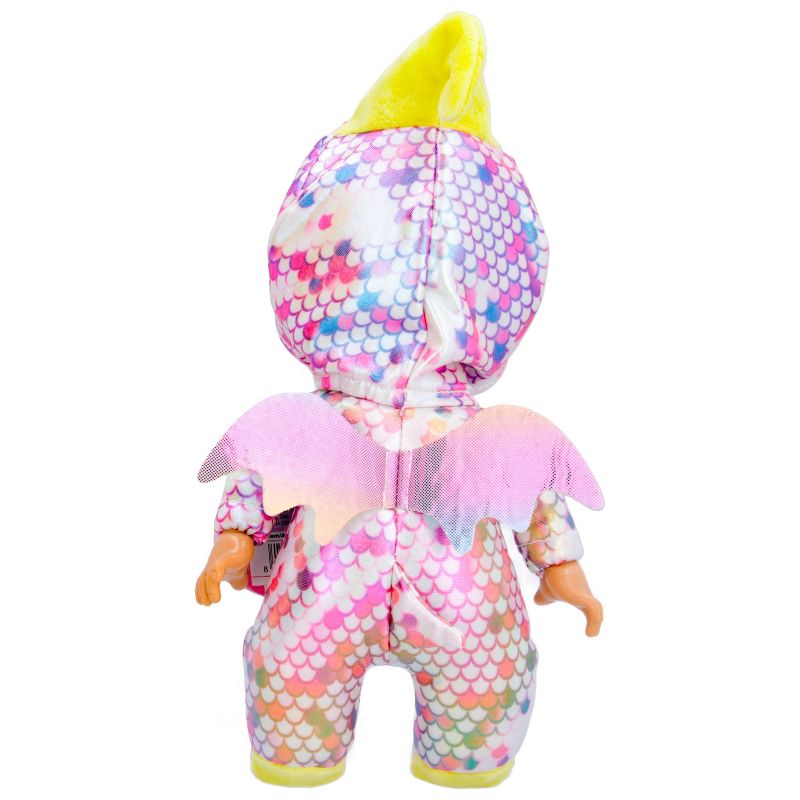 Cry Babies Tiny Cuddles Dinos Tilo with Pterodactyl Dinosaur Themed Metallic Pajamas 9&#34; Baby Doll, 3 of 7