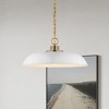 Nuvo Lighting Colony 1 - Light Pendant in  Matte White/Burnished Brass - 4 of 4