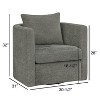 NicBex Swivel Barrel Chair with Back Cushion Accent Chair, Modern Luxury Living Room Chair Comfy Chair for Office, Bedroom - 4 of 4