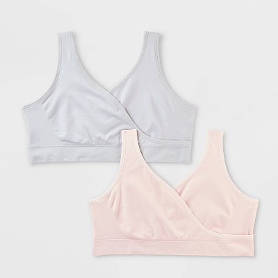 Women's 2pk Nursing Unlined V-Neck Bralette - Auden™