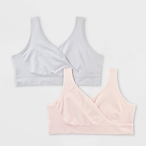Women's 2pk Nursing Unlined V-Neck Bralette - Auden™ - 1 of 4