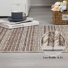 Modern Abstract Imitation Weaving Textured Printed Carpet for Living Room Bedroom Indoor Thin Low Pile Non Slip Washable Area Rug - 3 of 4