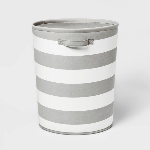 Large Striped Fabric Toy Storage Bin Gray – Pillowfort™, 15″ x 10″ x 10″ –  Find Organizers That Fit