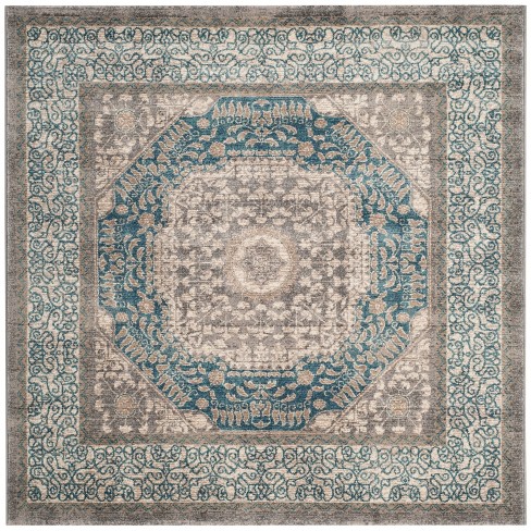 5 1 X5 Loomed Medallion Square Area, 5 Square Rug