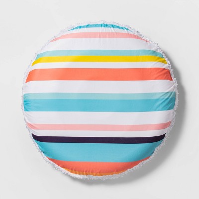 Towel Top Pool Float Multi Stripe - Sun Squad™
