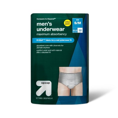 Depend Fit-Flex Underwear For Men Maximum Absorbency Size S/M 19 Count