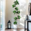 Whizmax Artificial Fiddle Leaf Fig Tree, Faux Trees with Fake Plants Fiddle Leaves Greenery with White Planter for Home Office Decor - 2 of 4