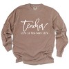 Simply Sage Market Teacher Life Is The Best Life Garment Dyed Long Sleeve - 2 of 4