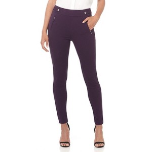 Rekucci Women's Secret Figure Pull-On Stretchy Knit Skinny Pants – Office Yoga Style, Tummy Control, Professional Look - 1 of 4