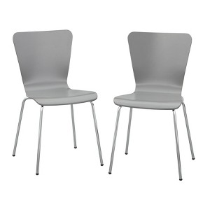 Set of 2 Pisa Modern Bentwood Dining Chairs - Buylateral - 1 of 4