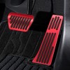 Unique Bargains Red Brake and Gas Accelerator Pedal Covers Kit Anti Slip No Drilling Aluminum Alloy Foot Pedal Pads for BMW X3 X4 X5 X6 X7 - 3 of 4