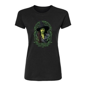 Women's - Wicked - Art Noveau Elphaba Fitted Graphic T-Shirt - 1 of 2