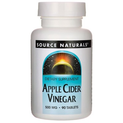 Source Naturals Weight Loss Supplements Apple Cider Vinegar 500 mg Tablet 90ct