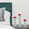 Mela Artisans Willow Set of 3 Opal Blue Candleholders - 2 of 4