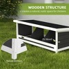 Skyzone Fir Wood Chicken Nesting Box for 3 Hens, Weatherproof Asphalt Roof, Gray - Coop Accessory - 4 of 4